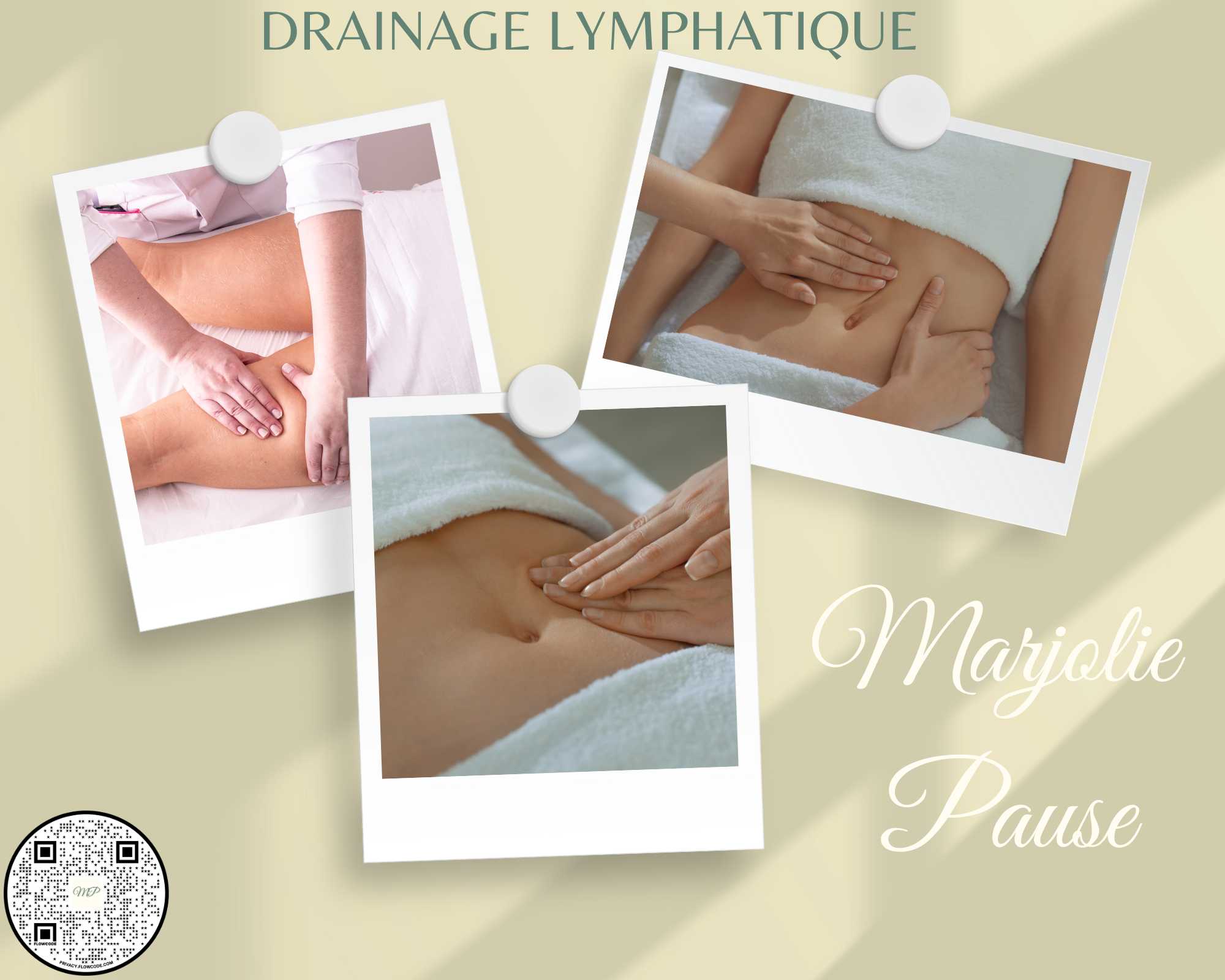 DRAINAGE LYMPHATIQUE COMBINÉ À D'AUTRES SOINS DU CORps chez Marjolie Pause à gardanne